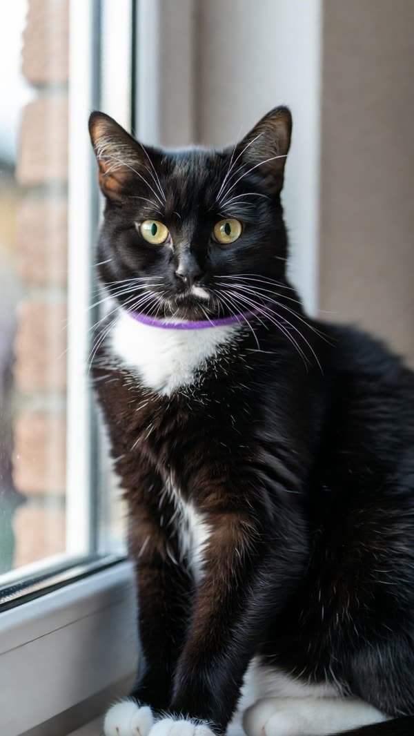 Tuxedo cat: original photo
